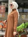 Armine trend uzun tunik Ribanalı  Camel